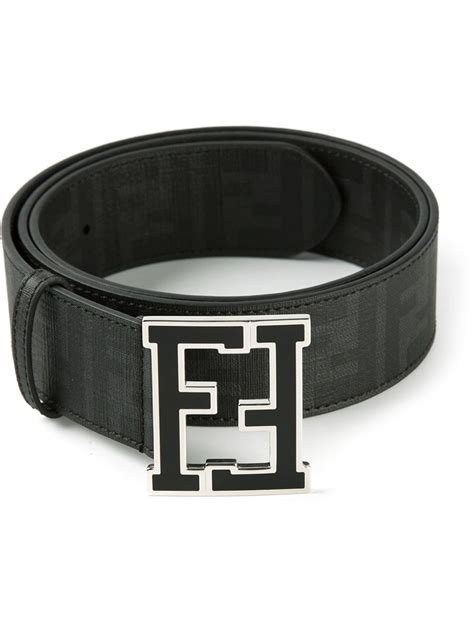 all black fendi belt|Fendi belt men's black.